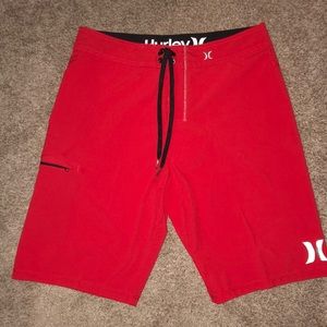 Hurley Phantom red board shorts